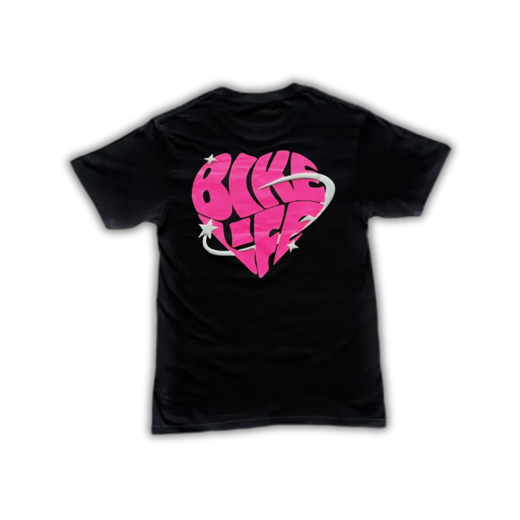 T-shirt noir coupe fit 100% coton bikelife streetwear - MRTS BKLF