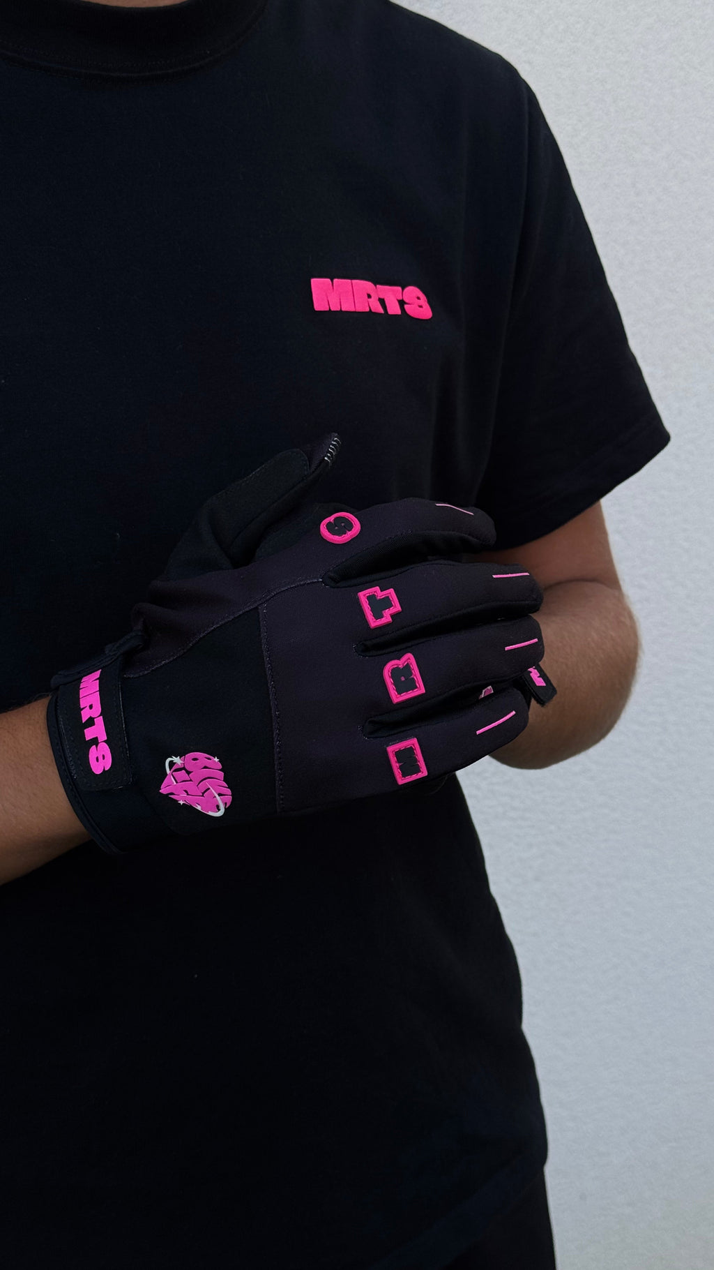Gants biker portés moto cross bitume - MRTS BKLF