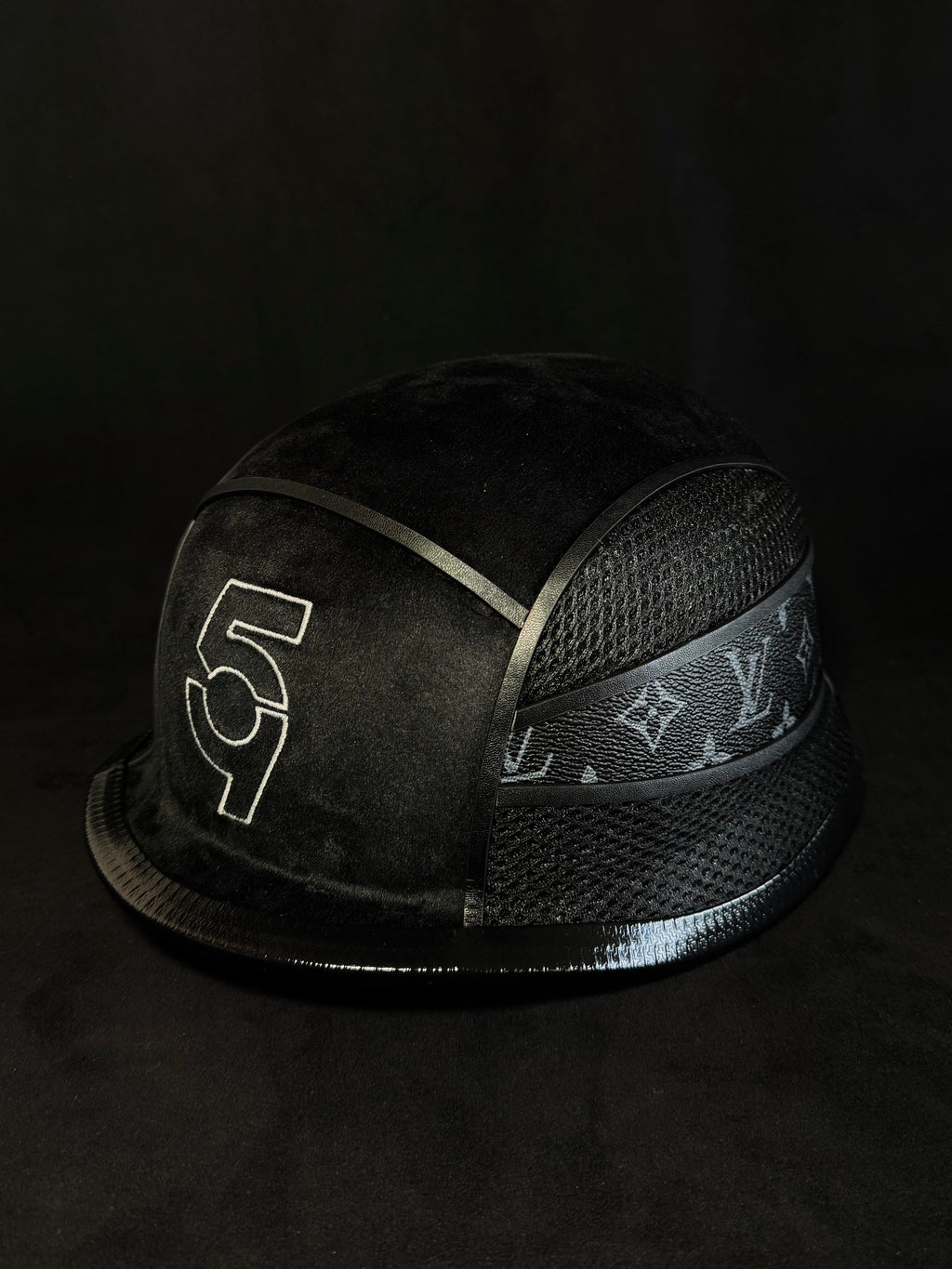 Helmet custom Section 59 casque moto fait main - MRTS BKLF