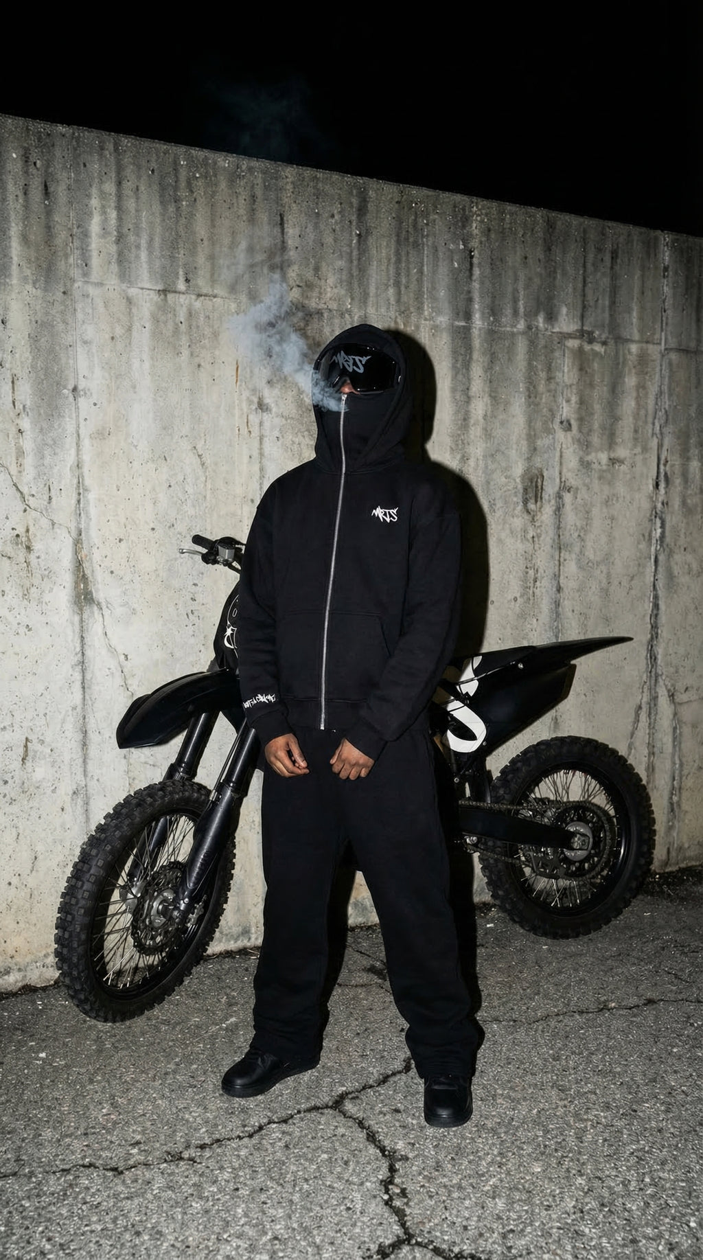 NO CASE HOODIE look urbain biker streetwear - MRTS BKLF