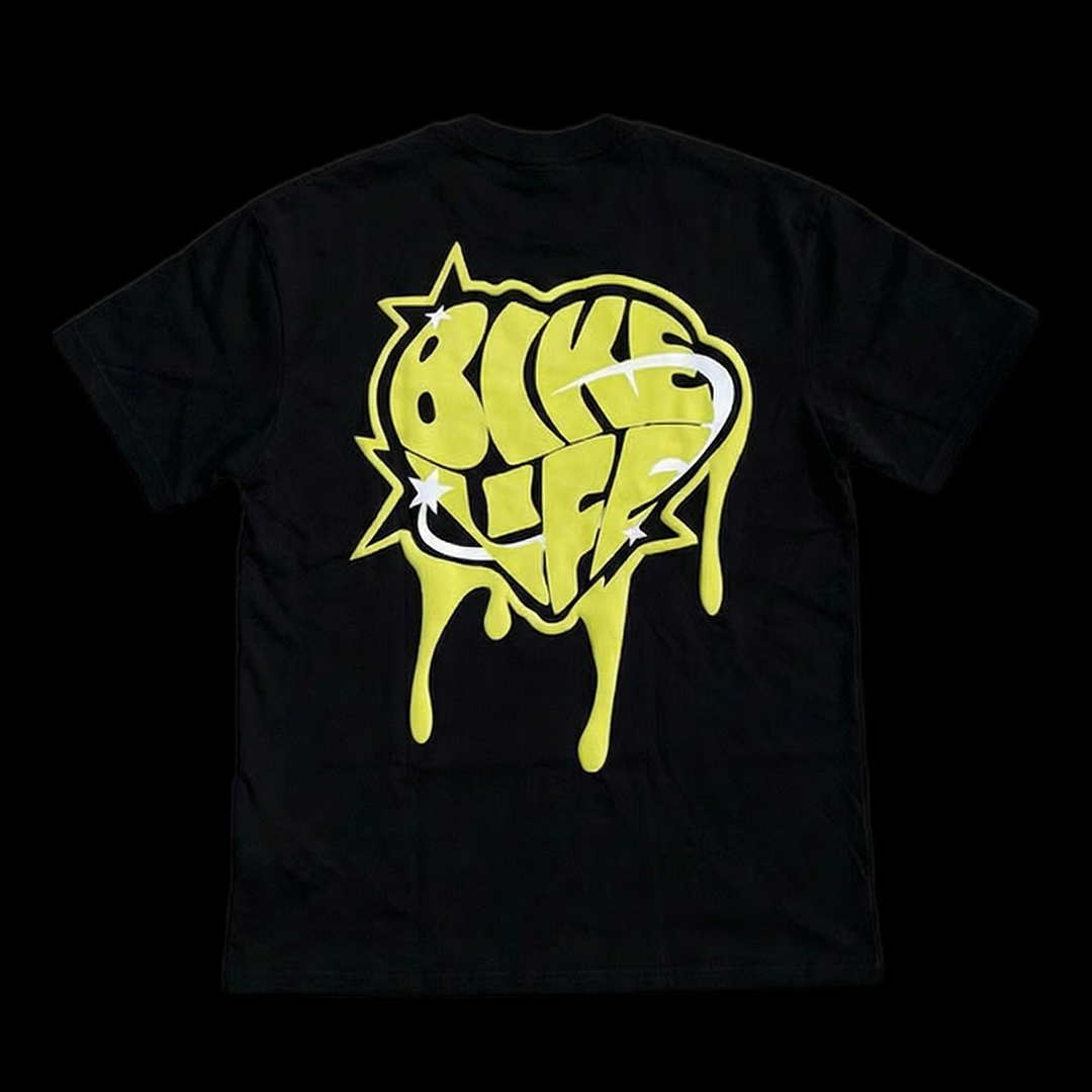 T-shirt coulure vert bikelife coupe fit coton - MRTS BKLF