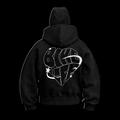 NO CASE HOODIE streetwear bikelife noir dos - MRTS BKLF